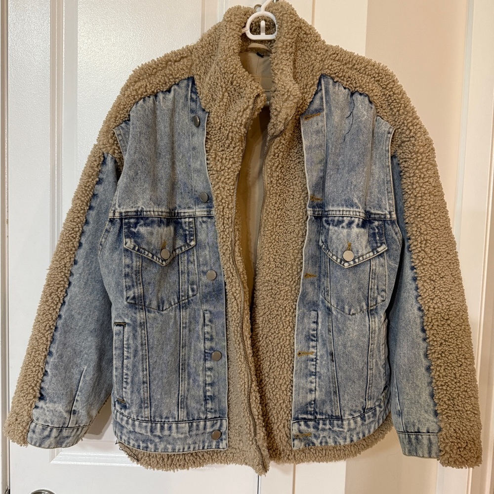 Blank NYC Cream and Tan Jacket